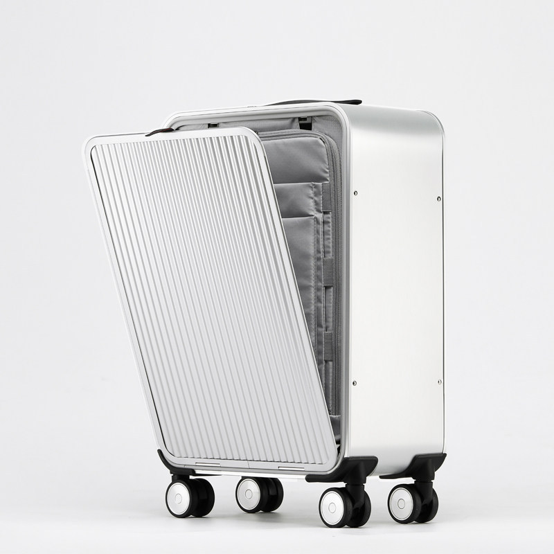 Spinner Wheel Rolling Suitcase 20 Inch - กระเป๋าเดินทางล้อลากอลูมิเนียม 100% ขนาด 16/20/24 นิ้ว ดีไซน์หรูหรา