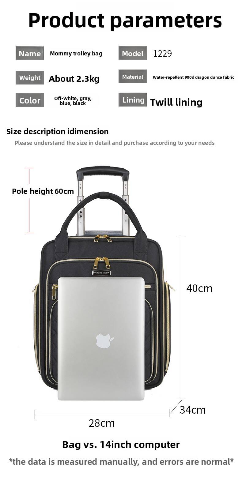 กระเป๋าเดินทางแบบมีล้อสำหรับผู - Foldable Rolling Luggage Bag บทวิจารณ์และราคา