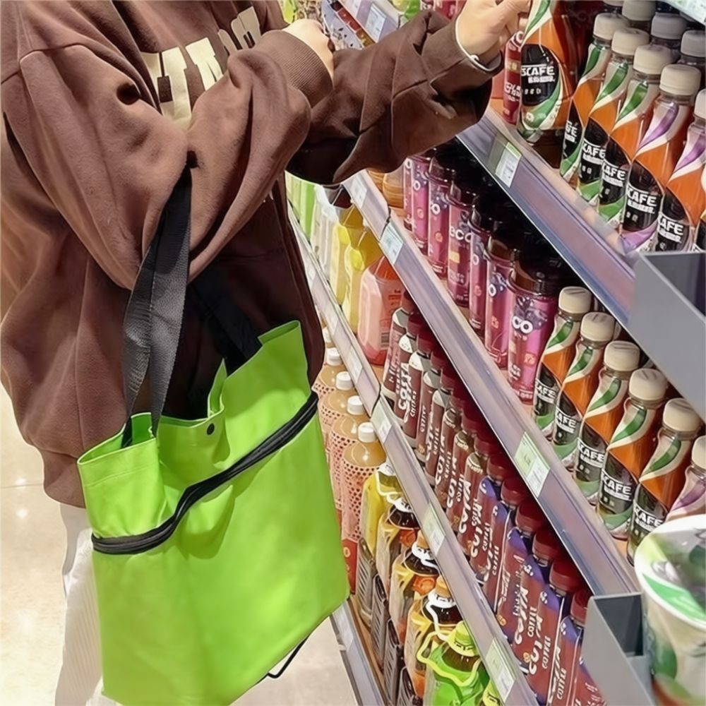 กระเป๋าช้อปปิ้งแบบพับได้ มีล้อ - Foldable Rolling Luggage Bag บทวิจารณ์และราคา