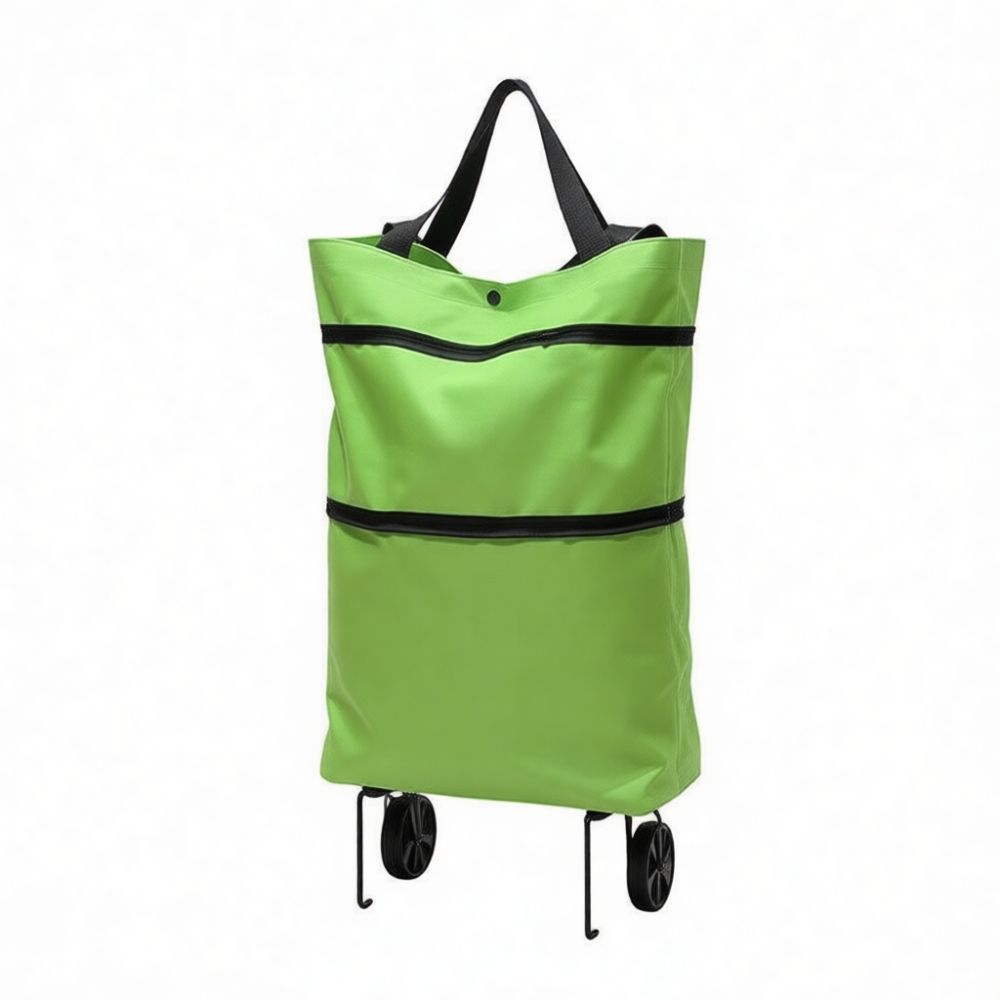 กระเป๋าช้อปปิ้งแบบพับได้ มีล้อ - Foldable Rolling Luggage Bag บทวิจารณ์และราคา