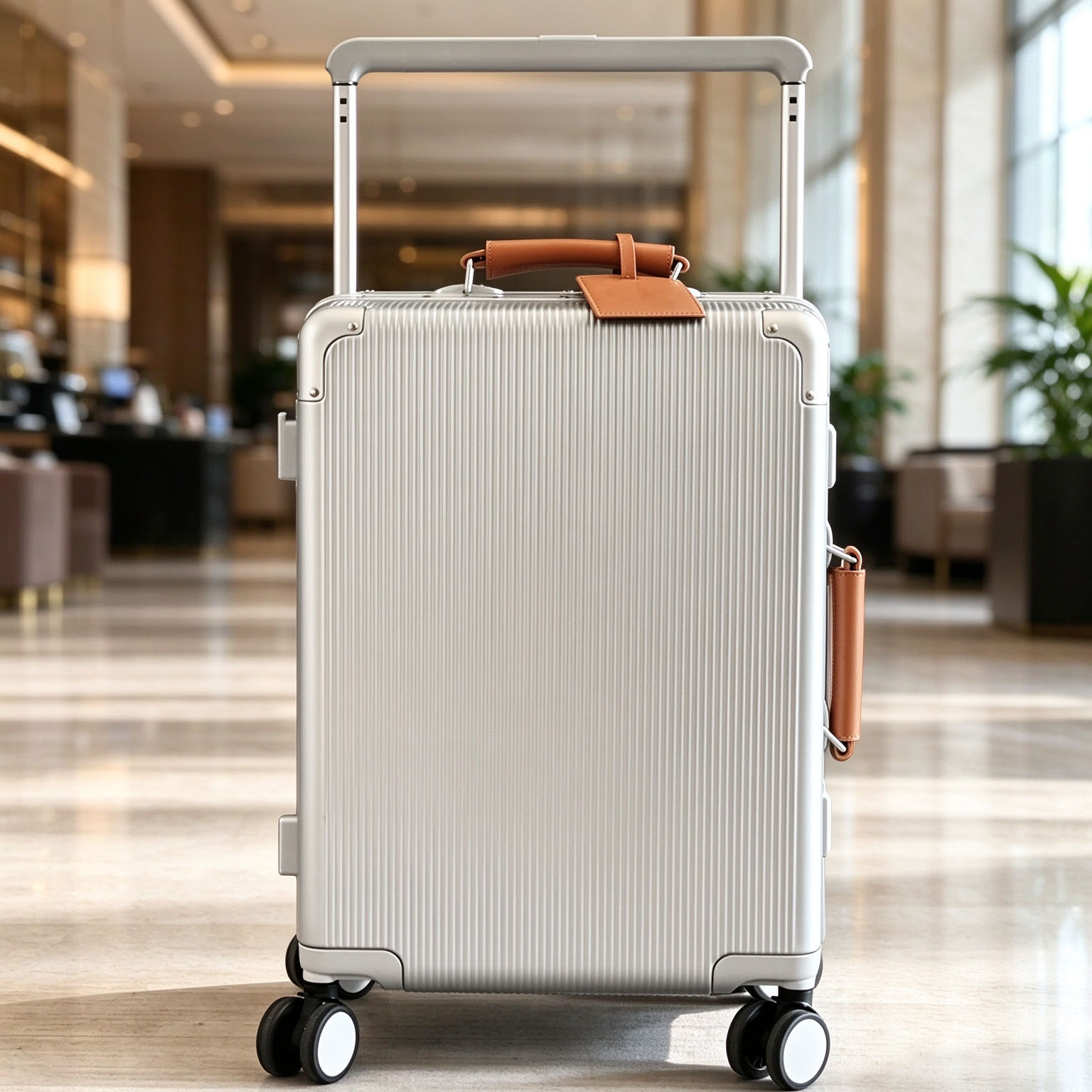 กระเป๋าเดินทาง PC คุณภาพสูง ด้ - Aluminum Frame Carry On Luggage บทวิจารณ์และราคา