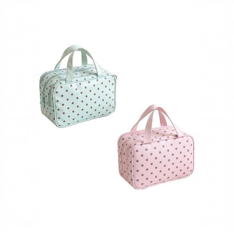 กระเป๋าเครื่องสำอางลายจุด ทำจา - Cosmetic Bags บทวิจารณ์และราคา