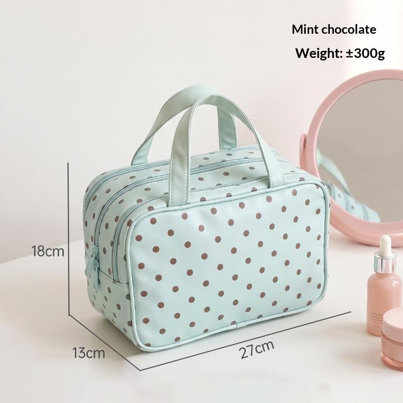 กระเป๋าเครื่องสำอางลายจุด ทำจา - Cosmetic Bags บทวิจารณ์และราคา