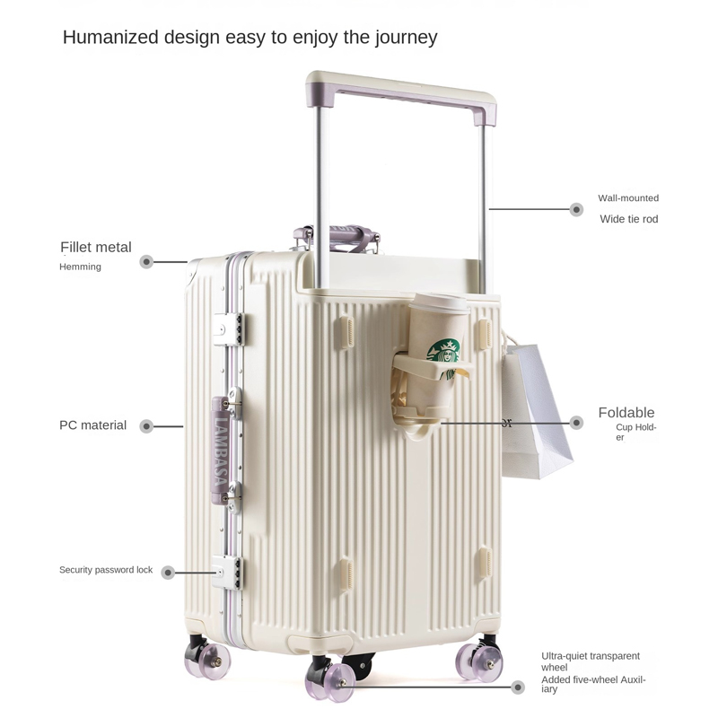 กระเป๋าเดินทางล้อลาก โครงอะลูม - Spinner Wheel Rolling Suitcase 20 Inch บทวิจารณ์และราคา